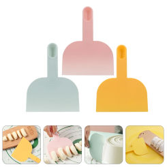 3 Pcs Cream Spatula Dough Cutting Tool Non Stick Multifunction Plastic Butter Scraper Flour Scraping Board