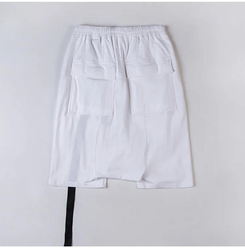 Description Picture 5 of itemHKSH Summer Spring Men's Tide Streetwear Letter Ribbon Shorts Half Length Pants Chic Cotton Fashion Punk Capris Darkwear HK2028