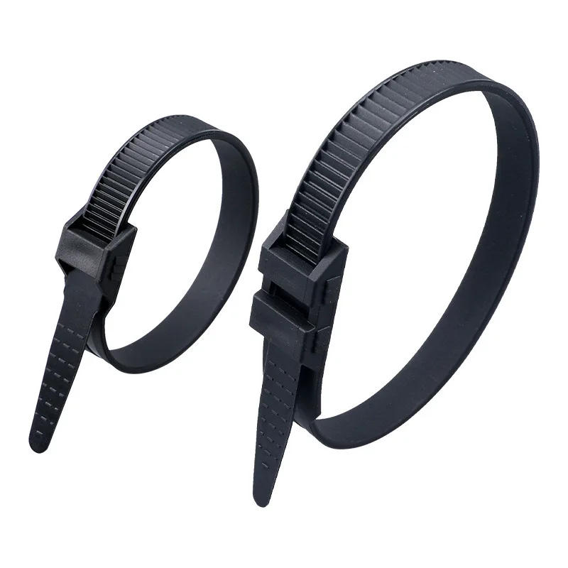 Description Picture 4 of itemXINGO Unique Double Self-Lock Black Nylon Cable Ties Fasten Loop Electrical Wire ties UV Heavy Duty Zip ties 50Pcs