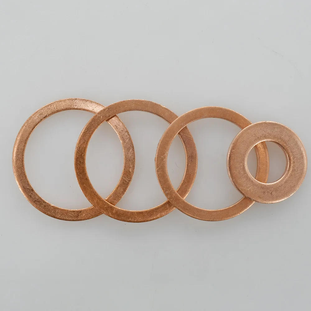 Description Picture 4 of itemSolid pure copper oil plug gasket M5 M6 M8 M10 M12 M14 M16 M18 M20 M22 M24 Motorcycle oil pan flat sealing gasket O-ring washer