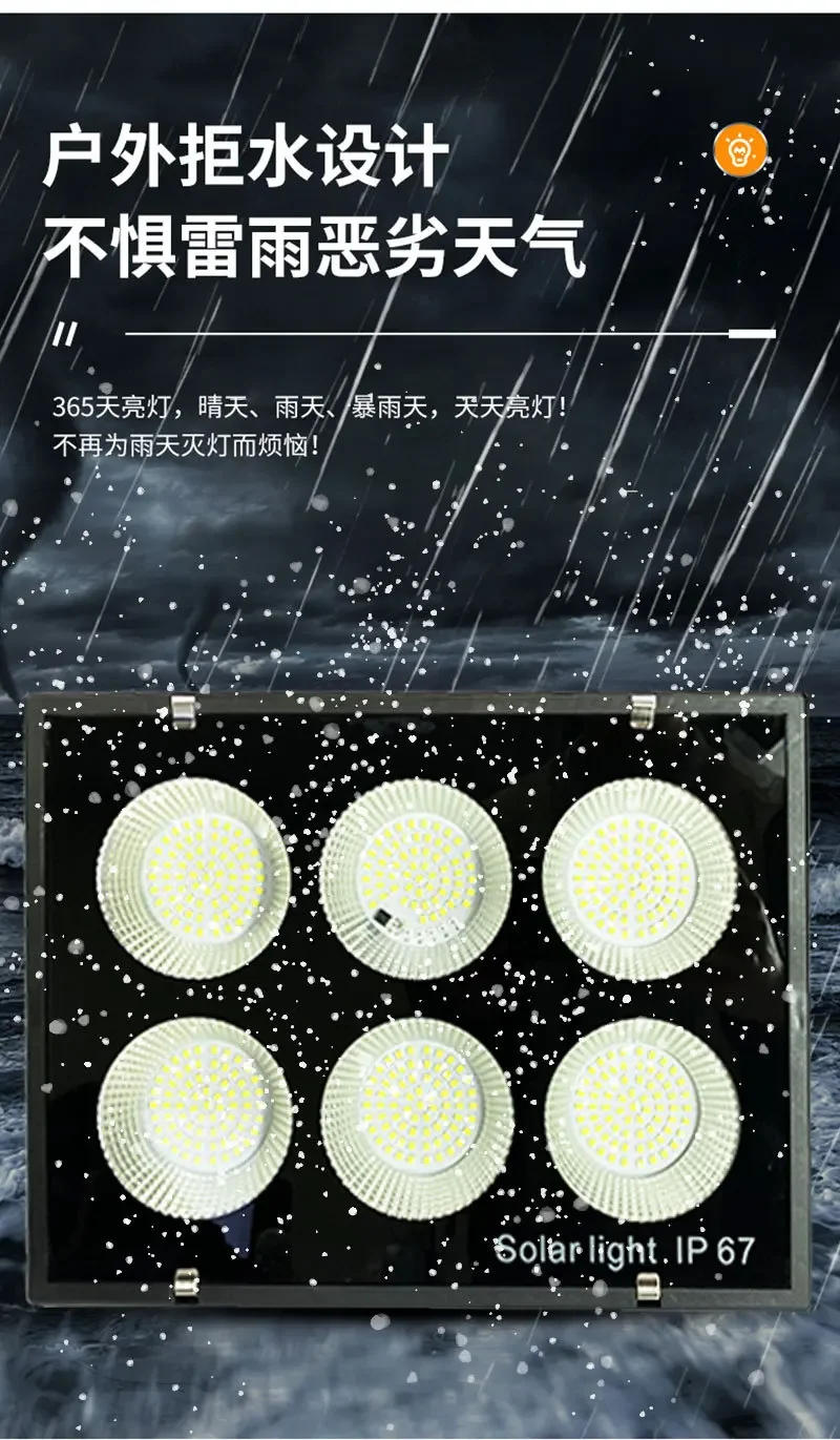 Description Picture 5 of itemSolar Lights Outdoor Garden LED Refletor Garden Buildings Sunlight IP67 Waterproof Lamp Spotlight Emergency Lighting Wall Light