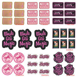 10PCS/Lots Women's Inspirational Slogans Embroidered Patch Iron On Patches For Clothing thermoadhesive Patches On Clothes Badges