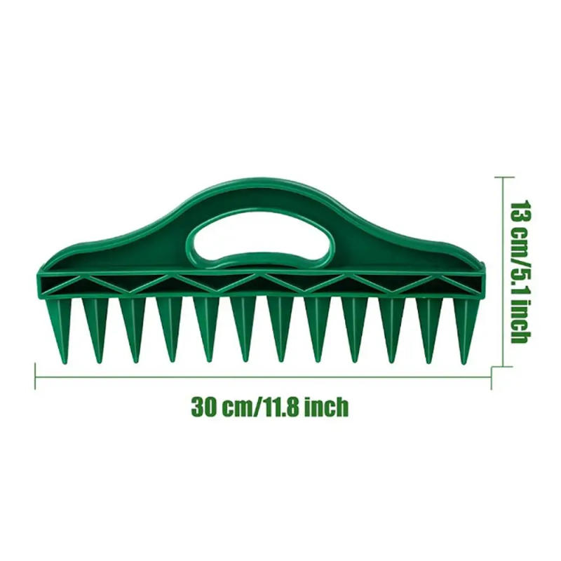 Description Picture 3 of itemSpring Seeds Plastic Seeder Planter Tool Green 12 Hole Multi Seeds Dibbers Garden Tool Manual Sower Yard