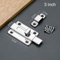 Anti-theft Stainless Steel Door Latch Hasp Buckle Bolt Hotel Office Security Lock Wooden Gate Window Kitchen Home Improvement