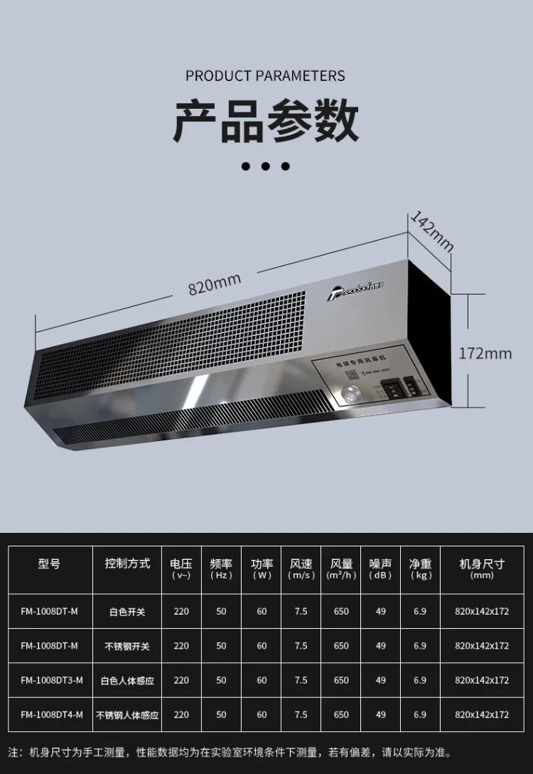 Description Picture 6 of item220V Theodore Elevator Air Curtain Commercial Fan with Human Sensor for Elevator Cabins AN