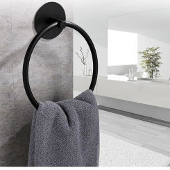 Durable Stainless Steel Bathroom Wall Mount Bathroom Towel Rack Towel Ring Bath Towel Holder