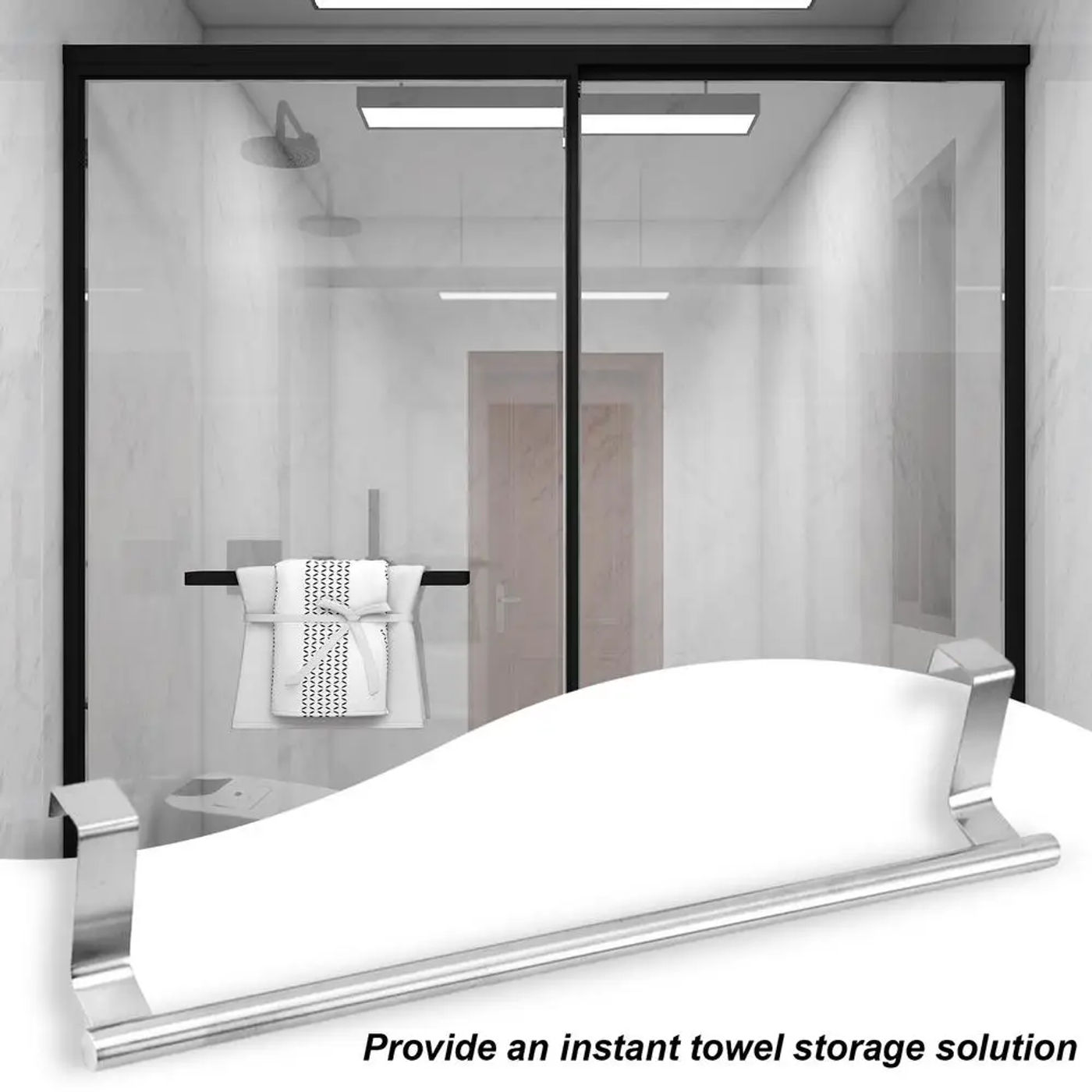 Description Picture 3 of itemCabinet hanger over cabinet towel rack dish towel rack towel rack mounts securely to all standard cabinets & doors towel holder