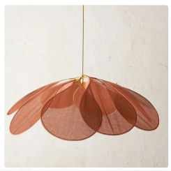 Art Chandelier Led Flower Pendant Light Dining Room Bedroom Ceiling Pendant Lamp Cafe Bar Indoor Lighting Petal Pendant Lights