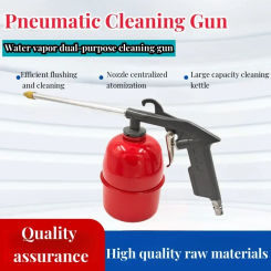 1Pcs Zinc Alloy Sprayers Watering Tools Cleaning Gun with Red Pot Kettle Water Vapor Dual-purpose Boosted Cleaning Water Gun