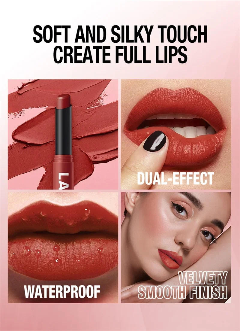 Description Picture 6 of item12 Color Matte Lipstick Non-Stick Cup Long-Lasting Velvet Finish Lipstick Pen  Smooth Matte Lip Color Waterproof Non-Fading