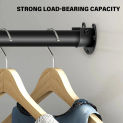 Heavy Duty Closet Rod Bracket with Screws Closet Rod Brackets End Supports Suitable Curtain Rod Holder