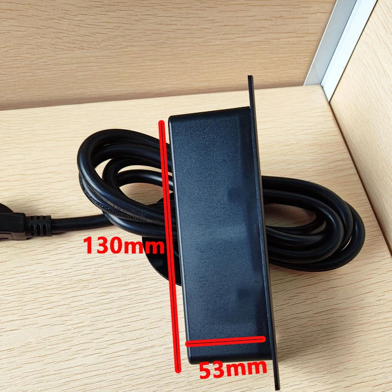 Description Picture 3 of itemEU KR Table Recessed Sockets 2 Outlets with USB type c 5V 2.1A  AC110 220 V Desk Home Office Hidden Power Electric Black Socket