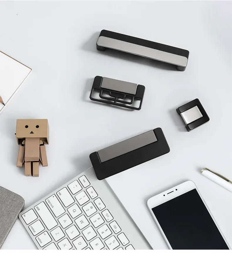 Description Picture 6 of itemModern Square Gold Black Kitchen Handle Drawer Knobs Cabinet Pulls Closet Dresser Wardrobe Hidden Handle Furniture Door Hardware