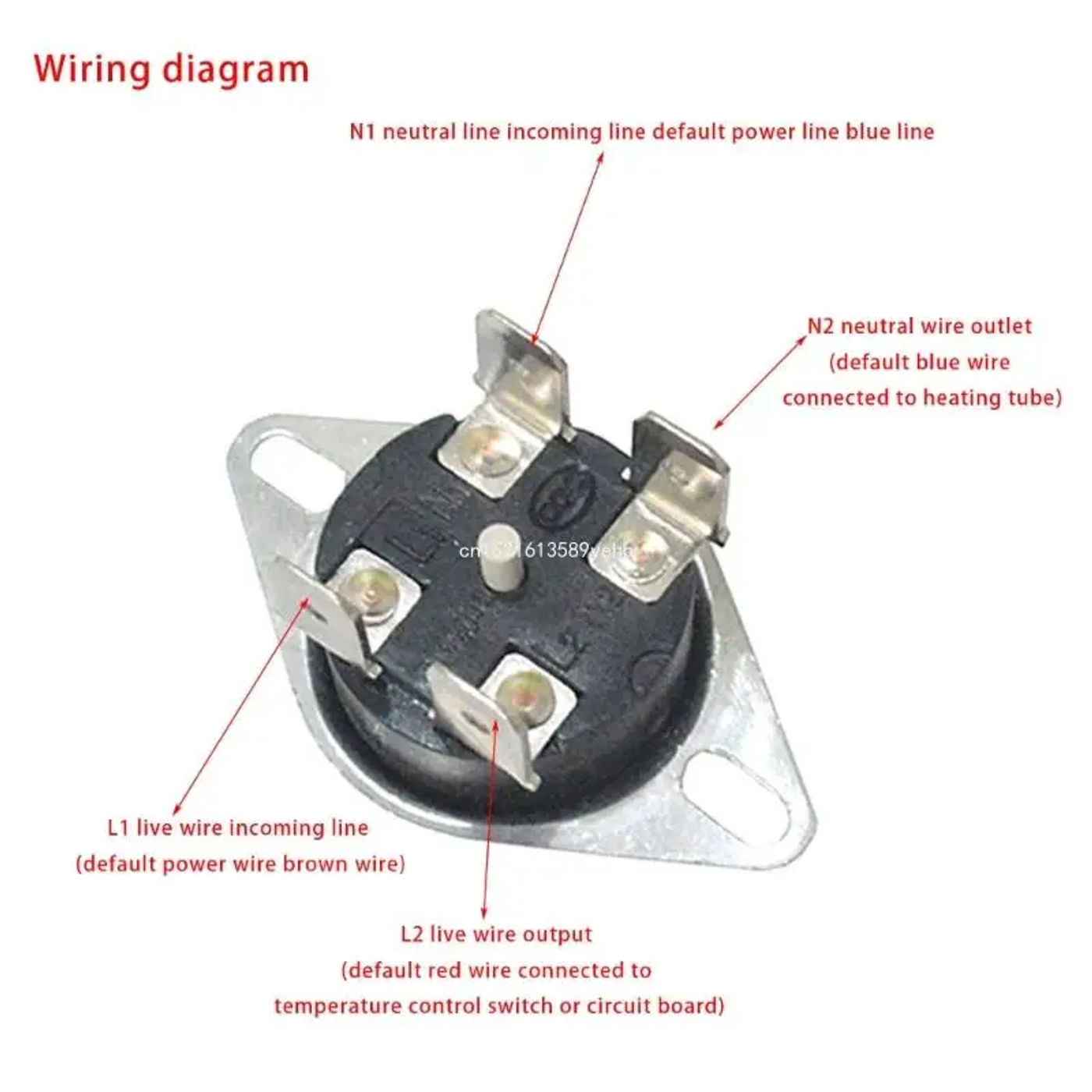 Description Picture 4 of itemAutomatic Switch Safety Temperature Control Easy to Use Temperature Control Temperature Switch for Electric Water Heater