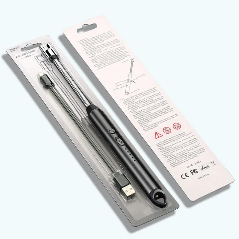 Description Picture 3 of itemWindproof Kitchen Electric USB Lighter Long Candle BBQ Gas Stove Ignition Gun Camping Rechargeable Arc Flameless Plasma Lighter