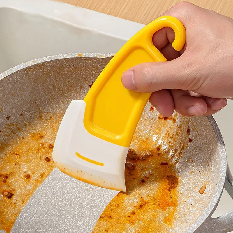 Description Picture 6 of itemCleaning Silicone Spatula, Soft Blade Scraper Brush, Dishes Cleaner Tools, Kitchen Utensils, Dish Brush, Pot