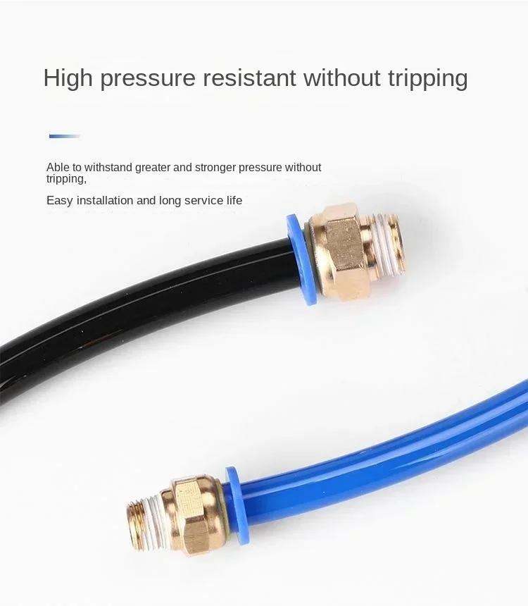 Description Picture 6 of item1Pcs PL4-M5 PL6-01 PL8-02 PL10-03 1/8" 1/4" 3/8" 1/2" Male Thread PL Pneumatic Fittings Air Quick Connector