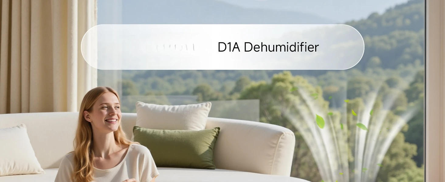 Description Picture 2 of itemDehumidifiers for Home Water Tank Dehumidifier for Bathroom Bedroom Basement with Auto Shut Off Timer 7 Colors LED Light