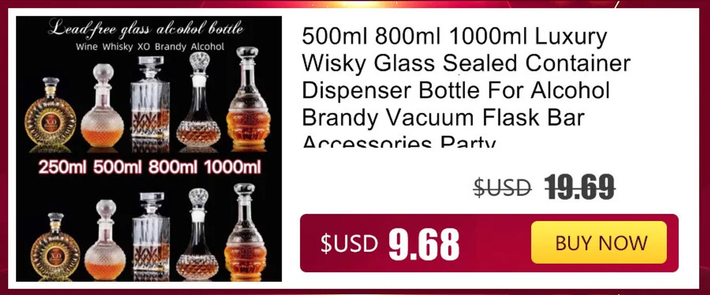 Description Picture 4 of item5 10 15 Pcs Whiskey Liquor Bottle 50ml Cute Glass Dispenser Mini Alcohol Guest Gift Wedding Decanter Wine Pot Shot Jars Bar Set