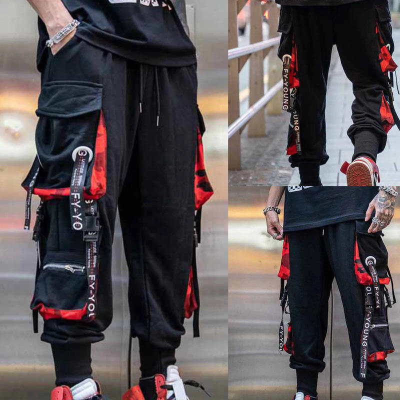 Description Picture 2 of itemFashion Pants Hip Men's Wide Straight Hop Oversized Pants Leg Leg Trousers Men's pants Pants