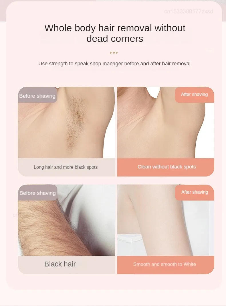 Description Picture 6 of itemXiaomi Electric Shaver Double Head Hair Removal Device Charge Multi-function Not Harmful Skin No Black Spots Left  Shaving Razor