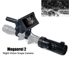 Megaorei 2 Hunting Camera Infrared Night Vision Scope Device HD 720P Video Photo with 4.3 inch HD Display for Riflescopes