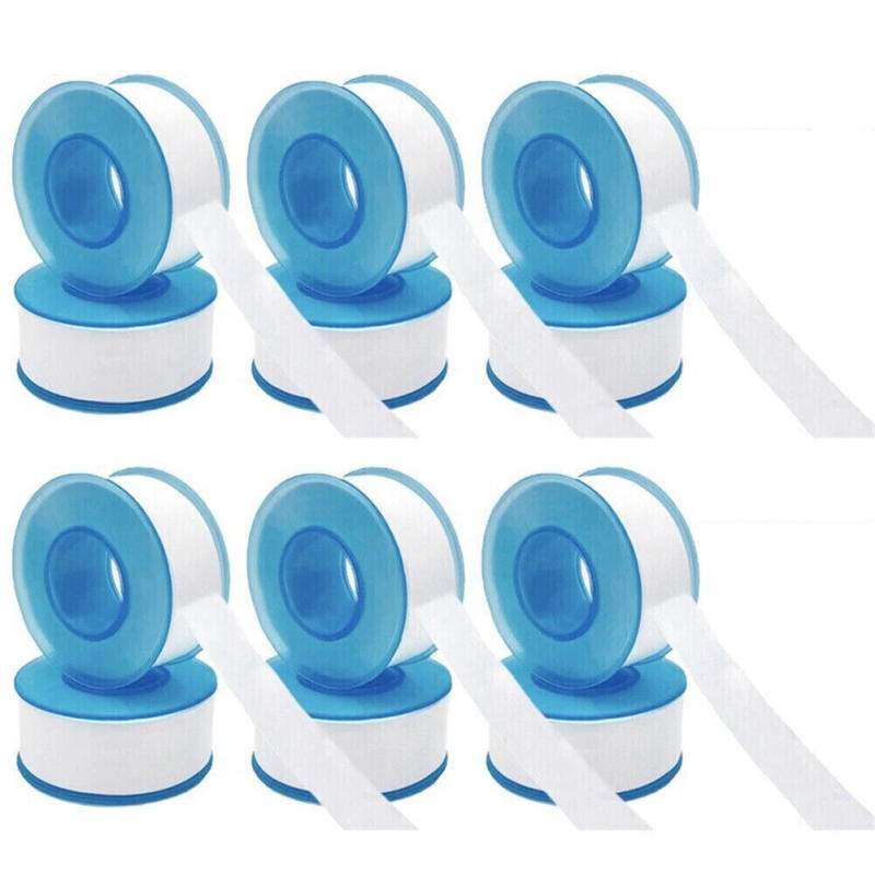 Description Picture 2 of item6Rolls 16mm PTFE White Thread Pipe Tape Plumbers Sealing Tape Fitting Thread Seal Tape Oil-free Belt Sealing Band Gas Water Tape