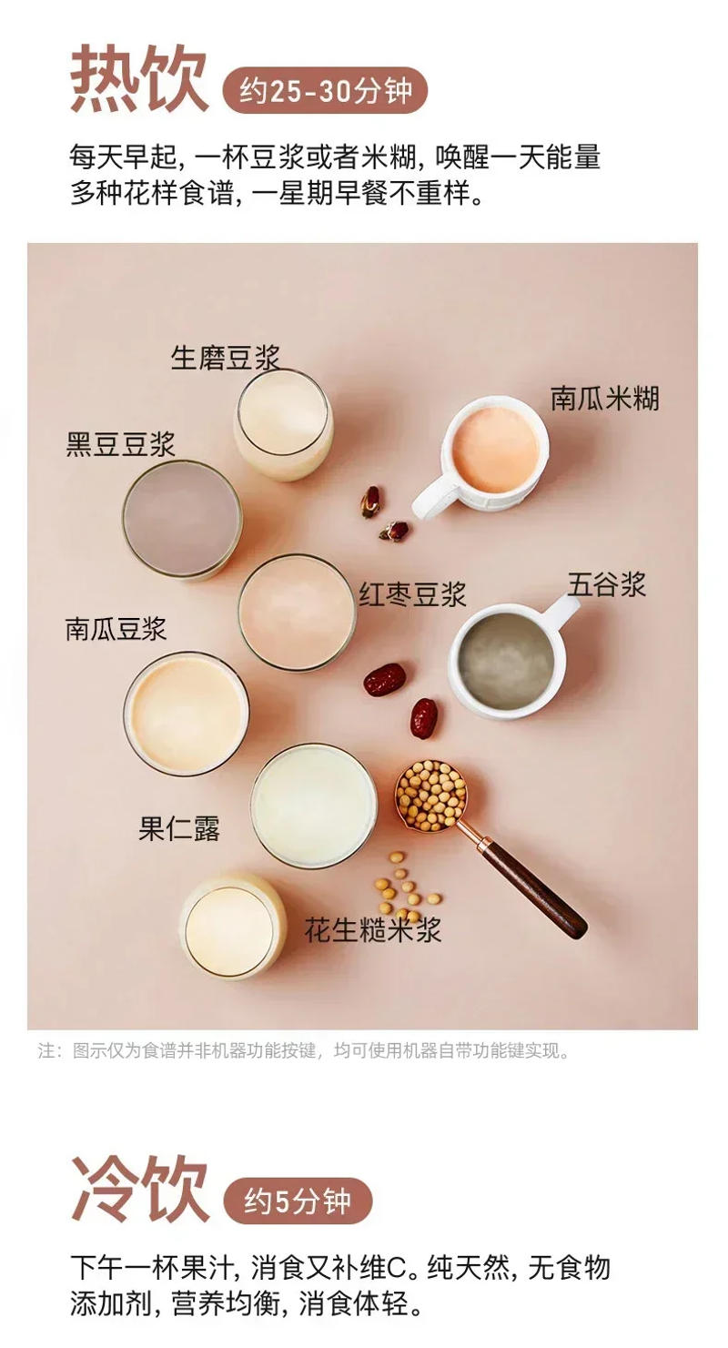 Description Picture 6 of itemJoyoung Soya Milk Machine Cooking Mini Soybean Automatic  Soymilk Maker Household Multi-function Wall-breaking Filter-free Soy