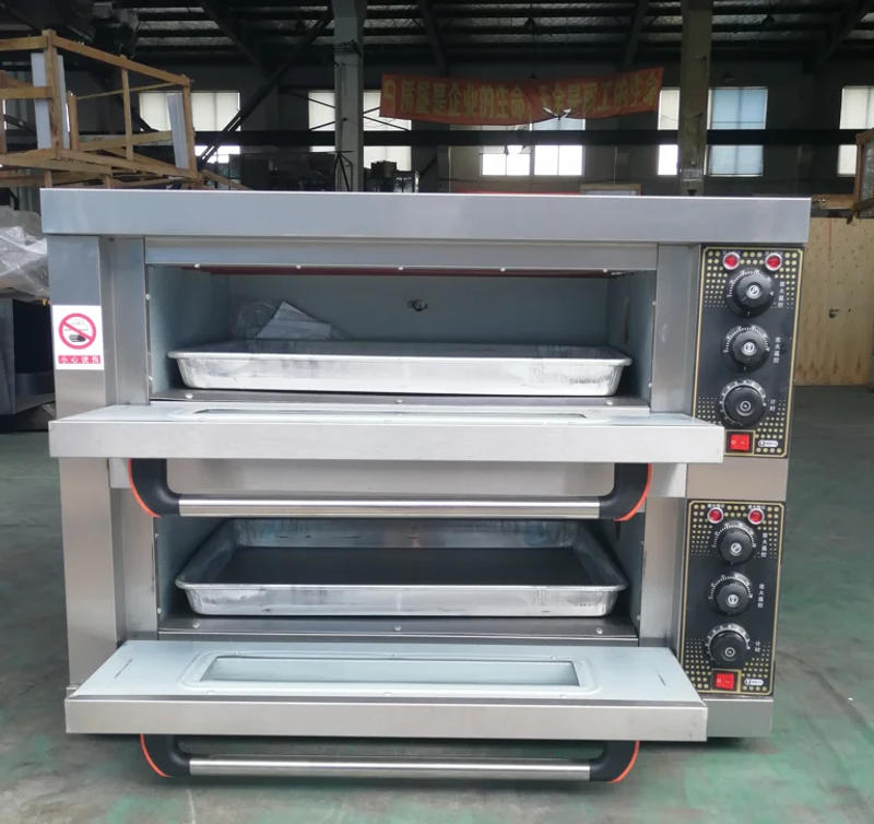 Description Picture 2 of item110v Oven Commercial Two Layers Two Plates Food Processors  Pizza Bread Cake Equipment Bakery Large Power Furnace