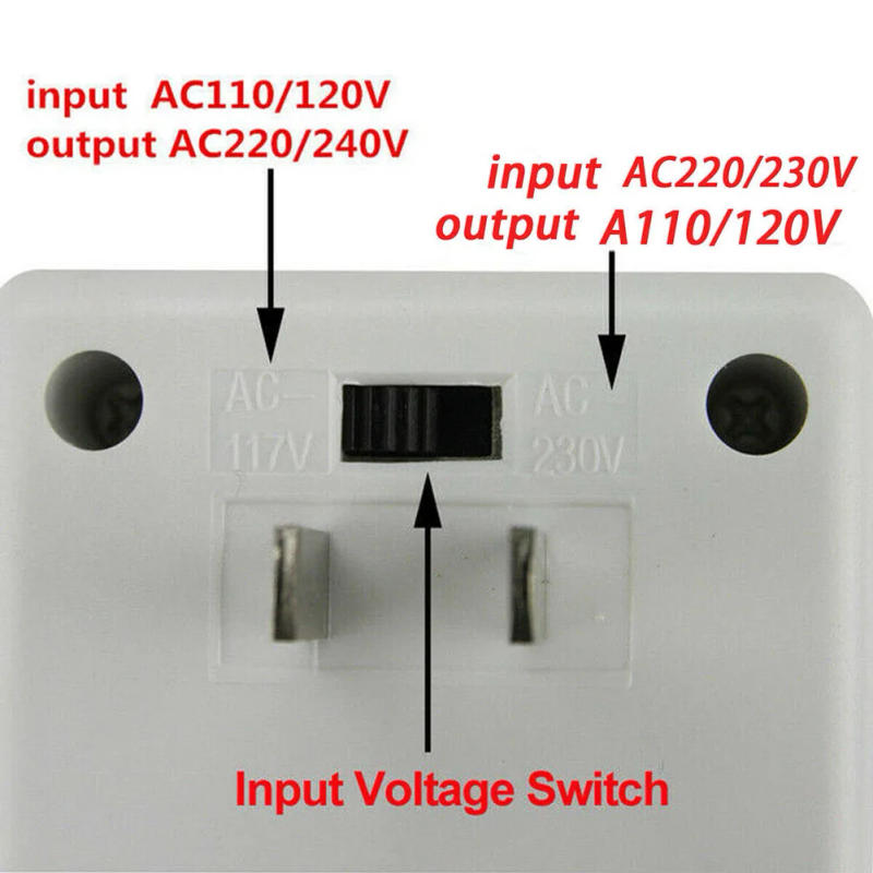 Description Picture 6 of item1pc Power Converter Step UP Or Down Voltage Converter Transformer 55Hz--60Hz Converter Transformer 110/120V To 220/240V