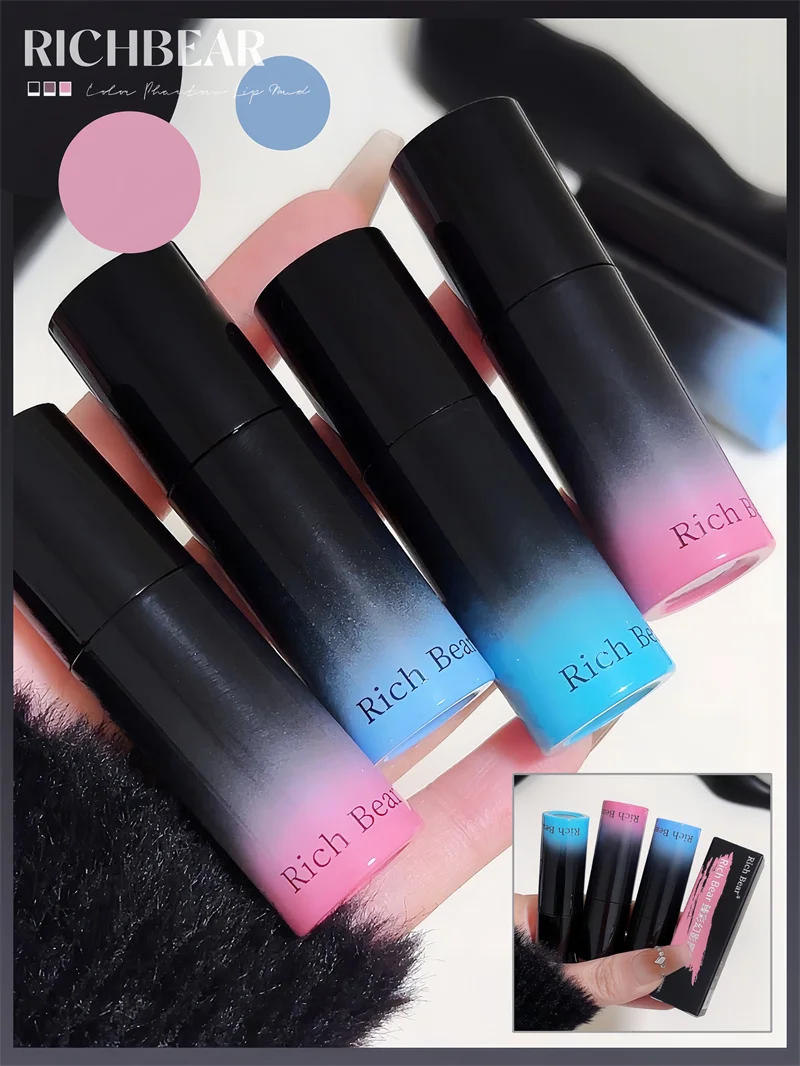 Description Picture 2 of itemMatte Lip Mud Matte Velvet Mousse Grey Pink Lipstick Waterproof Long Lasting Non-Stick Cup Sexy Red Lip Tint Korean Lips Makeup