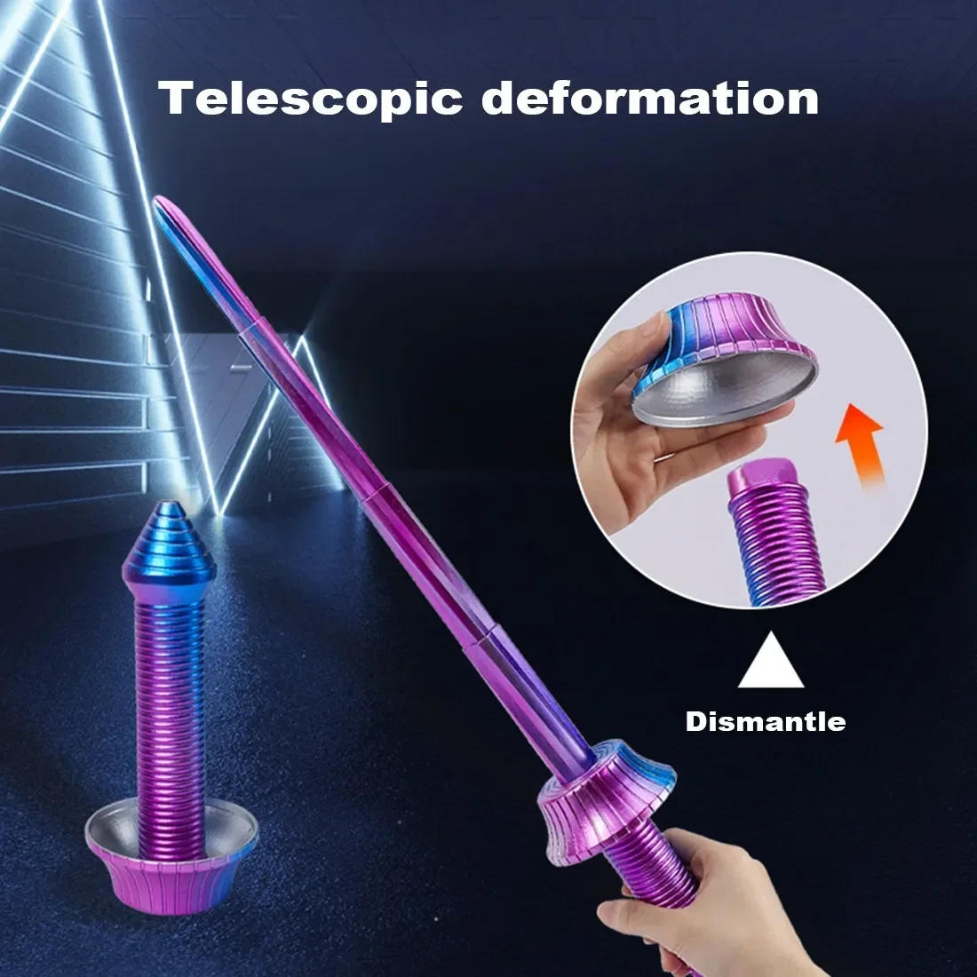 Description Picture 3 of item68CM 3D printed gravity telescopic sword toy gravity knife creative handmade telescopic toy gift model art trend decoration