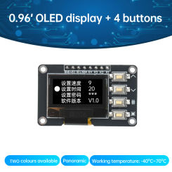 NEW product 0.96 inch OLED IIC White/YELLOW BLUE/BLUE 12864 OLED Display with 4x4 key I2C SSD1315 LCD Screen Board for Arduino