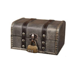 Storage Case Wooden Retro Treasure Chest Antique Practical Jewelry Organizer Box With Buckle Lock Storage Box Props