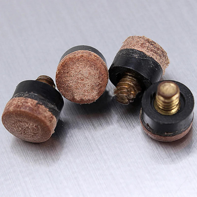 Description Picture 4 of item10pcs Billiard Rod Tips Screw On 10mm Snooker Pole Heads Replacement Billiard Stick Tips Parts Pole Repair Accessories