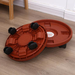 Removable Plant Stand Flower Pot Tray With Universal Wheel Heavy Rolling Flower Pot Rack Indoor And Outdoor Balcony