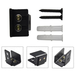 Barn Door Guide Swing Stop Carbon Steel Floor Hardware Sliding Door Slotted Swing Stop Adjustable Barn Door Guides