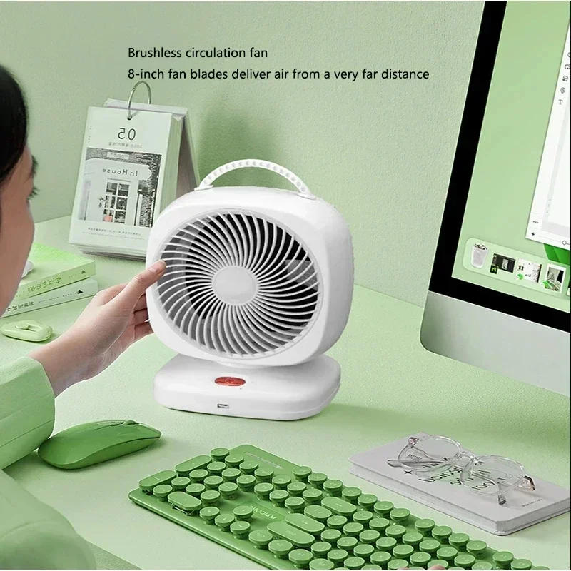 Description Picture 3 of itemPortable rechargeable mini fan, strong wind, small, desktop, office, home