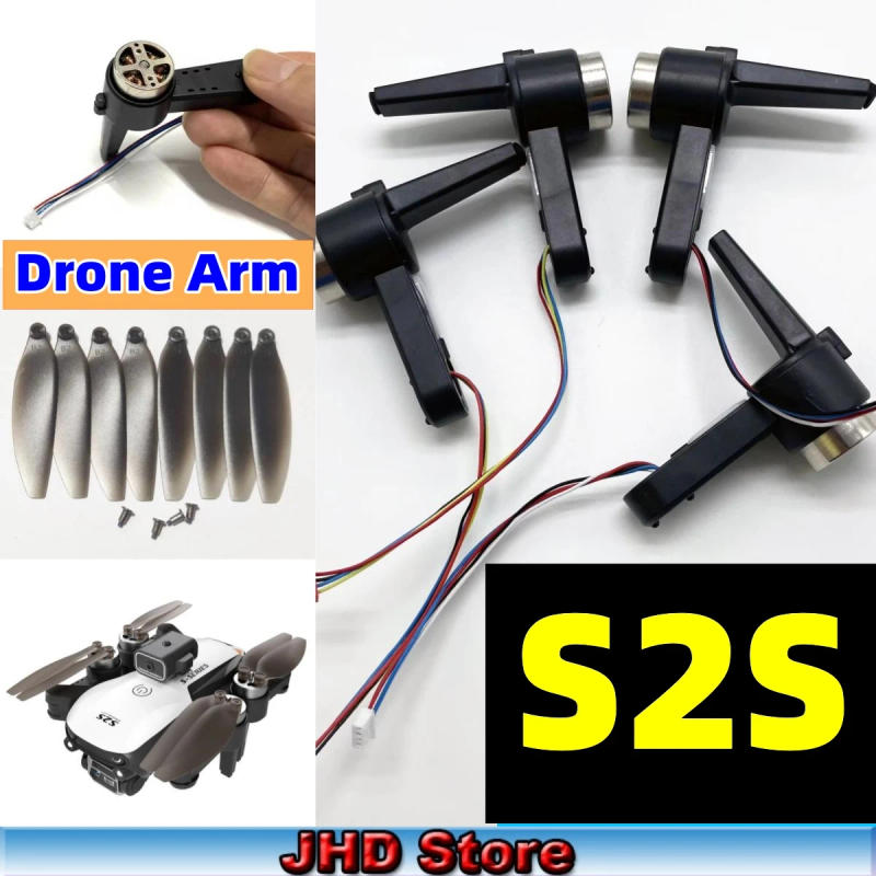 Description Picture 2 of itemJHD S2S Drone Motor Arm Spare Part S2S Front / Rear Arm Left / Right Arm Original S2S Propeller LS-S2S  Paddles
