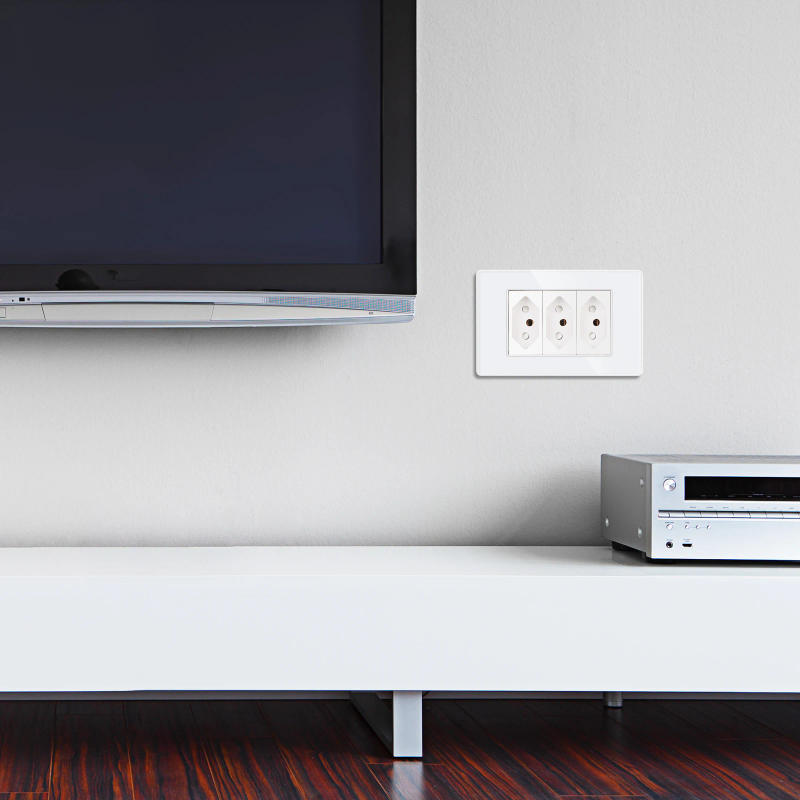 Description Picture 6 of itemBrazil Standard Light Switch Wall Socket with USB Type-C 118mm Outlet Glass Panel Home Office Electrical Plug 110-250V 20A