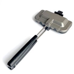 Breakfast Sandwich Maker Double-sided Non Stick Frying Pan Hot Dog Toaster for Pancakes Omelets Toast