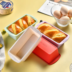 1Pc Household Rectangular Silicone Mold Candy Toast Mould Easter Bread DIY Kitchen Supplies Cake Bakeware Pan Baking Tools