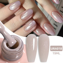 UR SUGAR Oatmeal 15ml Sparkling Glitter Gel Nail Polish Semi Permanent UV Gel Soak Off UV LED Nail Gel Varnish For Nail Manicure