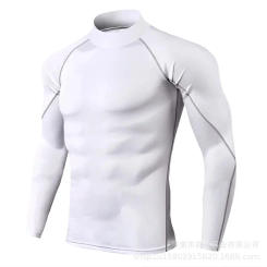 Men High Collar Thermal Shirt Thermal Underwear Man Long Johns Elastic Sport First Layer Compression Undershirts Sleepwear 4XL