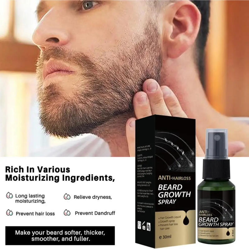 Description Picture 4 of itemMen Beard Growth Oil Fast Effective Beard Growth Essentiall Hair Loss Treatments Product Fast Growing Hair Essentiall Oil 30ml