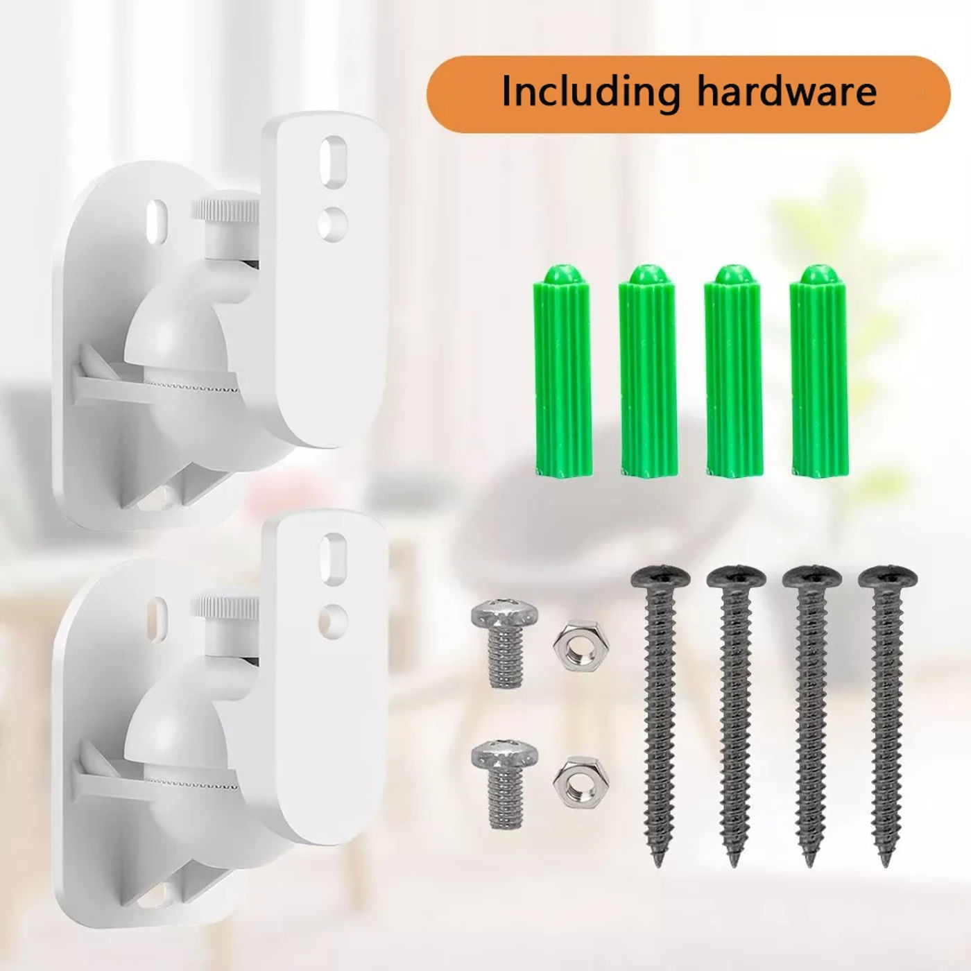 Description Picture 2 of itemSpeaker Mount Wall Bracket Stand Surround Holder Keyhole Tilt Pack Adjustable