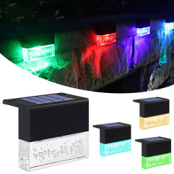 8/1pc LED Solar Step Lamp Path Stair Outdoor Garden Lights Balcony Light Decor Lighting for Patio Pathway Yard Stair Fence Light