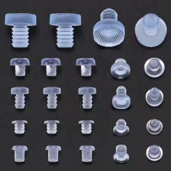 20Pcs Clear Rubber Embedded Furniture Bumper Table Chair Leg Feet Bottom Glide Slide Pad Floor Protector Shockproof Accessories