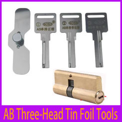 1 box AB Three-Head Tin Foil Tools Full Set Locksmith Tool Supplies Repair Accessories Kit Good quality