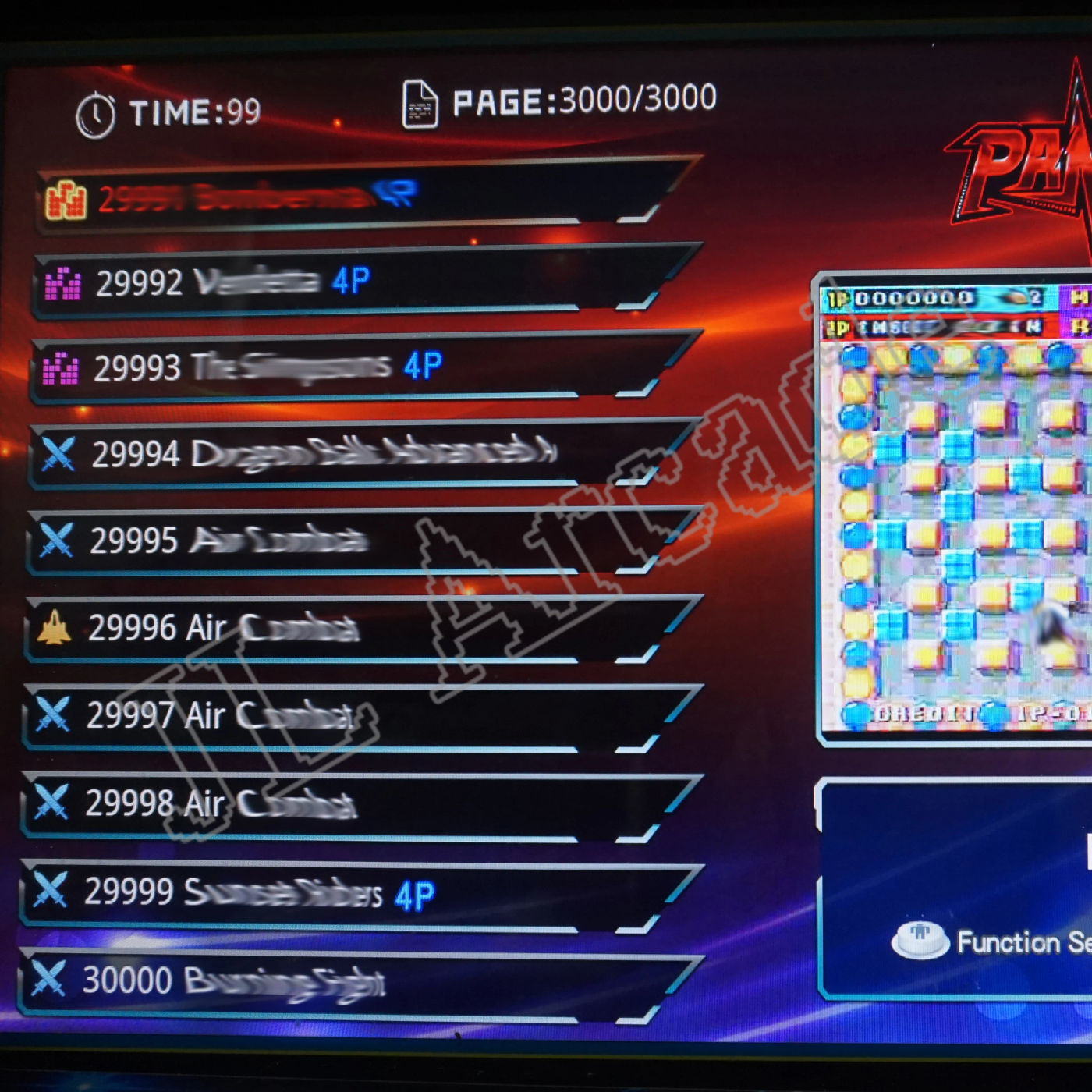 Description Picture 2 of itemNEW  MAX Game Arcade 30000 Games Pandora OS box 3D Retro Arcade Game react quickly save game